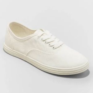 Women's Lunea Lace-Up Sneakers - Universal Thread lvory Size 12